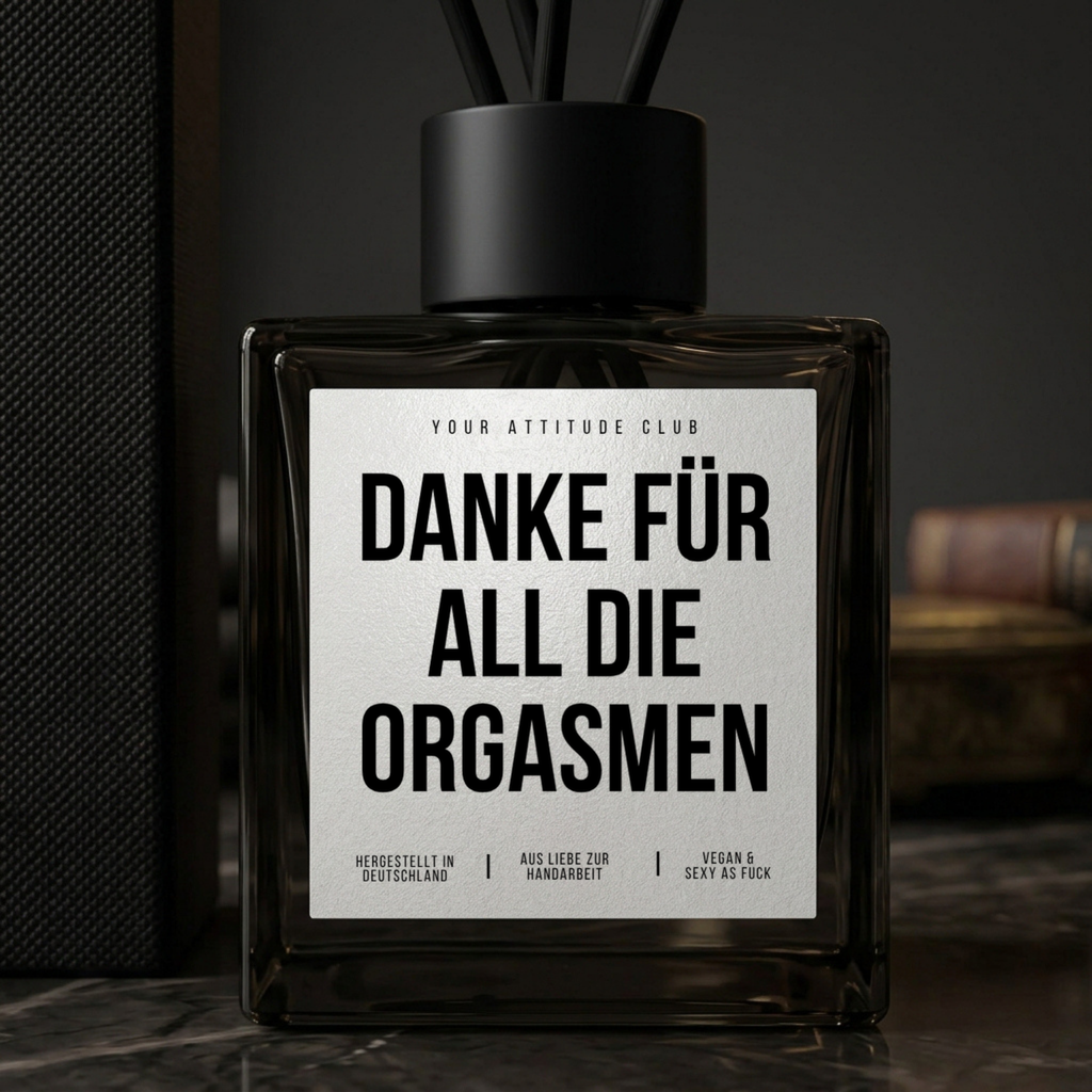 Danke für all die Orgasmen | Duftdiffusor Geschenk mit Duftstäbchen