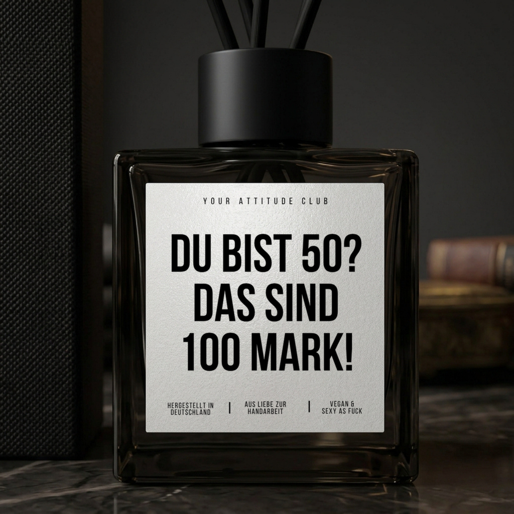 Du bist 50? Das sind 100 Mark! | Duftdiffusor Geschenk mit Duftstäbchen