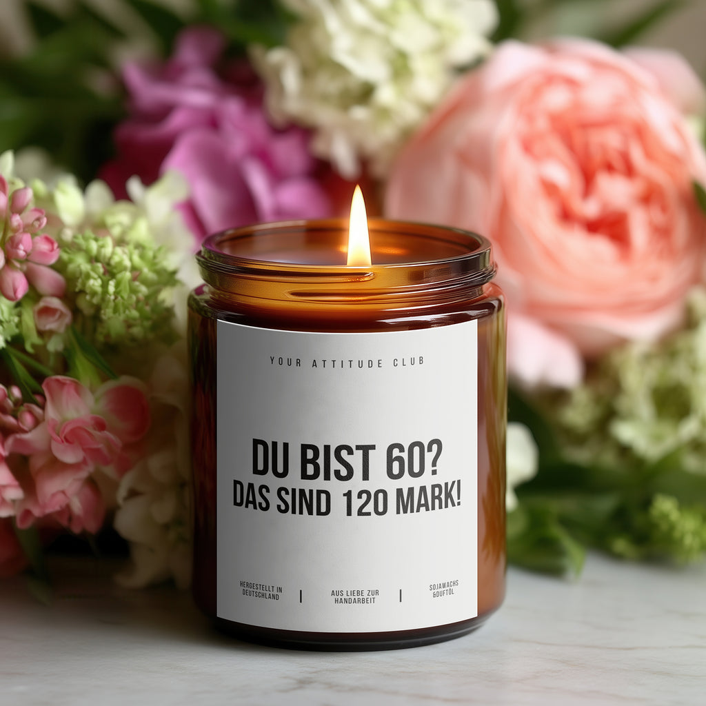 You're 60? That's 120 Marks! | Candle Gift 60th Birthday