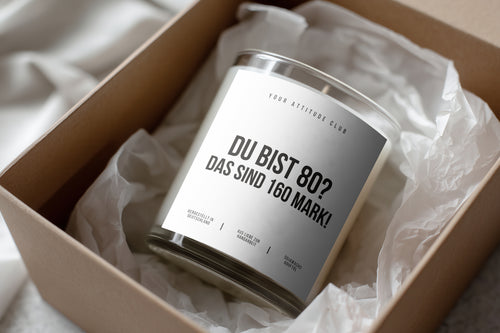 Du bist 80? Das sind 160 Mark! | Lustige Geschenkkerze zum 80. Geburtstag