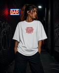 EVERYTHING I LOVE IS ILLEGAL, TOO EXPENSIVE OR BRUNETTE | Oversize Shirt Unisex mit Frontprint, Statement Shirt aus Bio-Baumwolle
