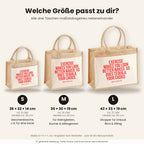 Exercise makes you look better naked. So does tequila. Your choice. – Jutetasche mit Spruch, Größenvergleich klein, mittel, groß