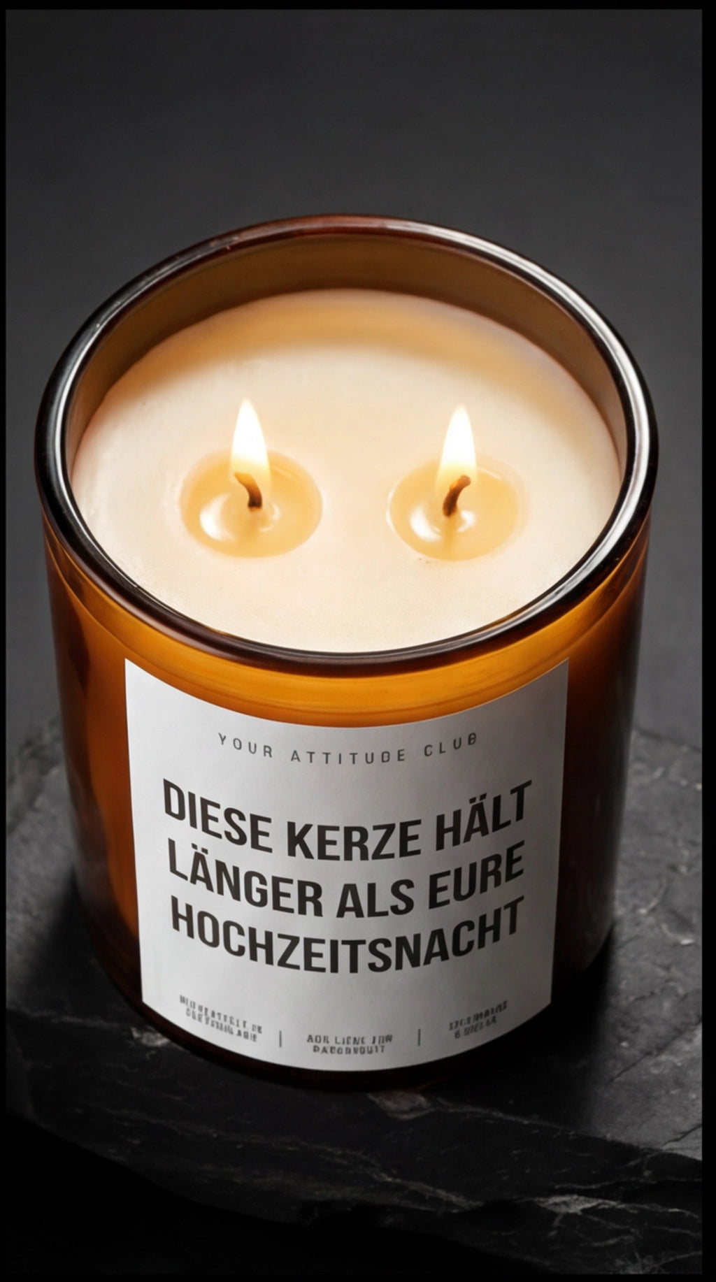 Diese Kerze Hält Länger Als Eure Hochzeitsnacht | Amber Luxuskerze
