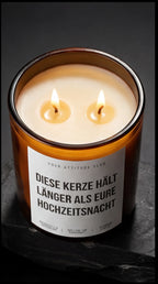 Diese Kerze Hält Länger Als Eure Hochzeitsnacht | Amber Luxuskerze