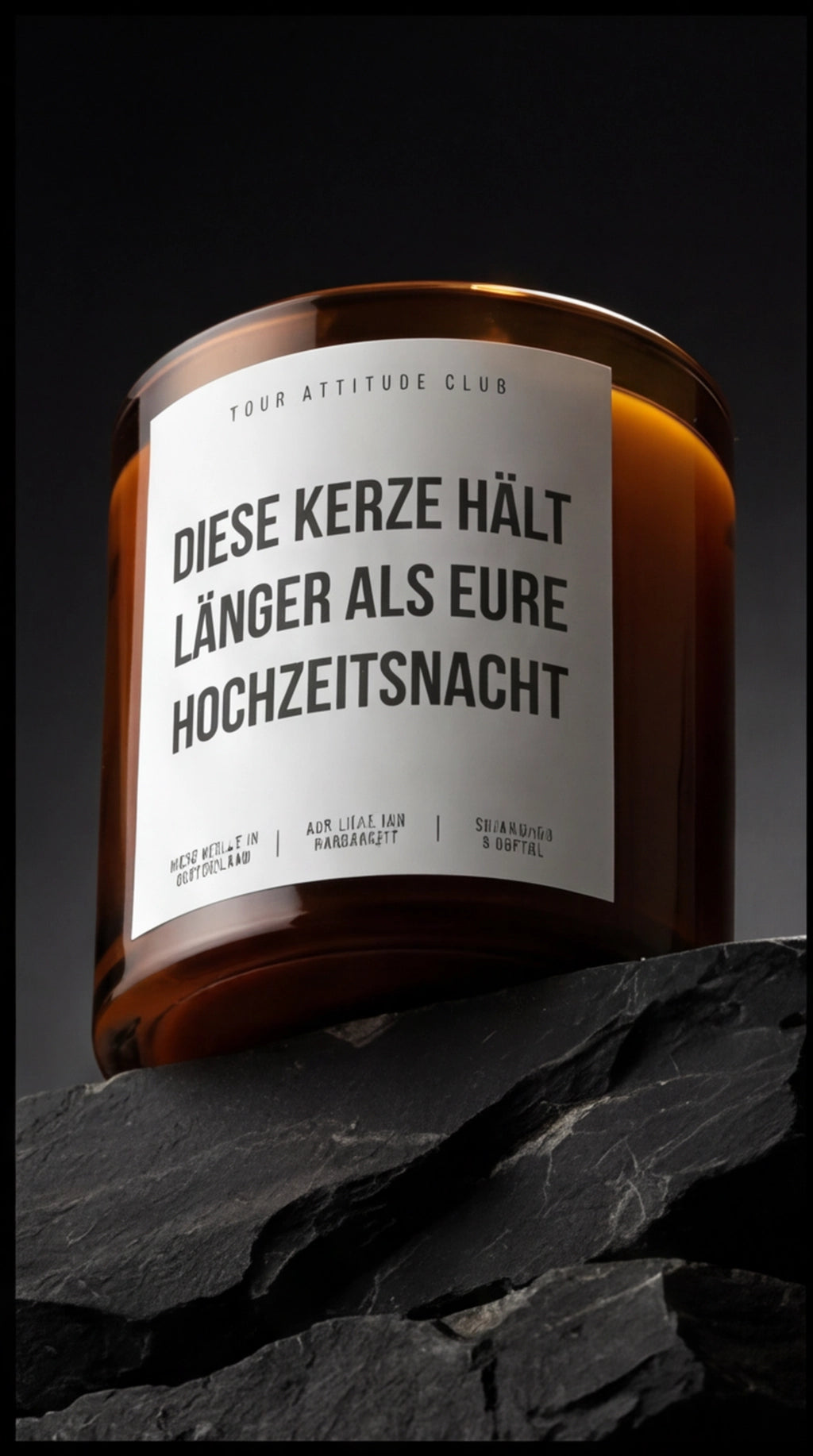 Diese Kerze Hält Länger Als Eure Hochzeitsnacht | Amber Luxuskerze