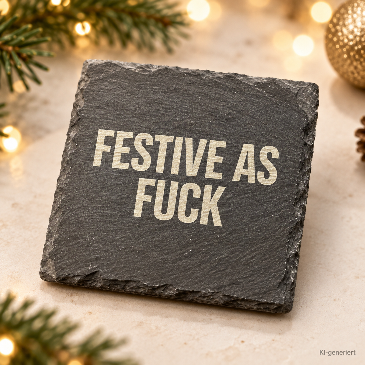 FESTIVE AS FUCK – Weihnachtskerze | Lustiges Weihnachtsgeschenk | Geschenk für Freunde, Kolleg:innen & Familie | Wichtelgeschenk Weihnachten