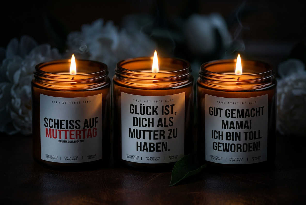 Scheiß auf Muttertag - Ich liebe dich Jeden Tag! & Glück ist, dich als Mutter zu haben! & Gut gemacht Mama! Ich bin toll geworden!