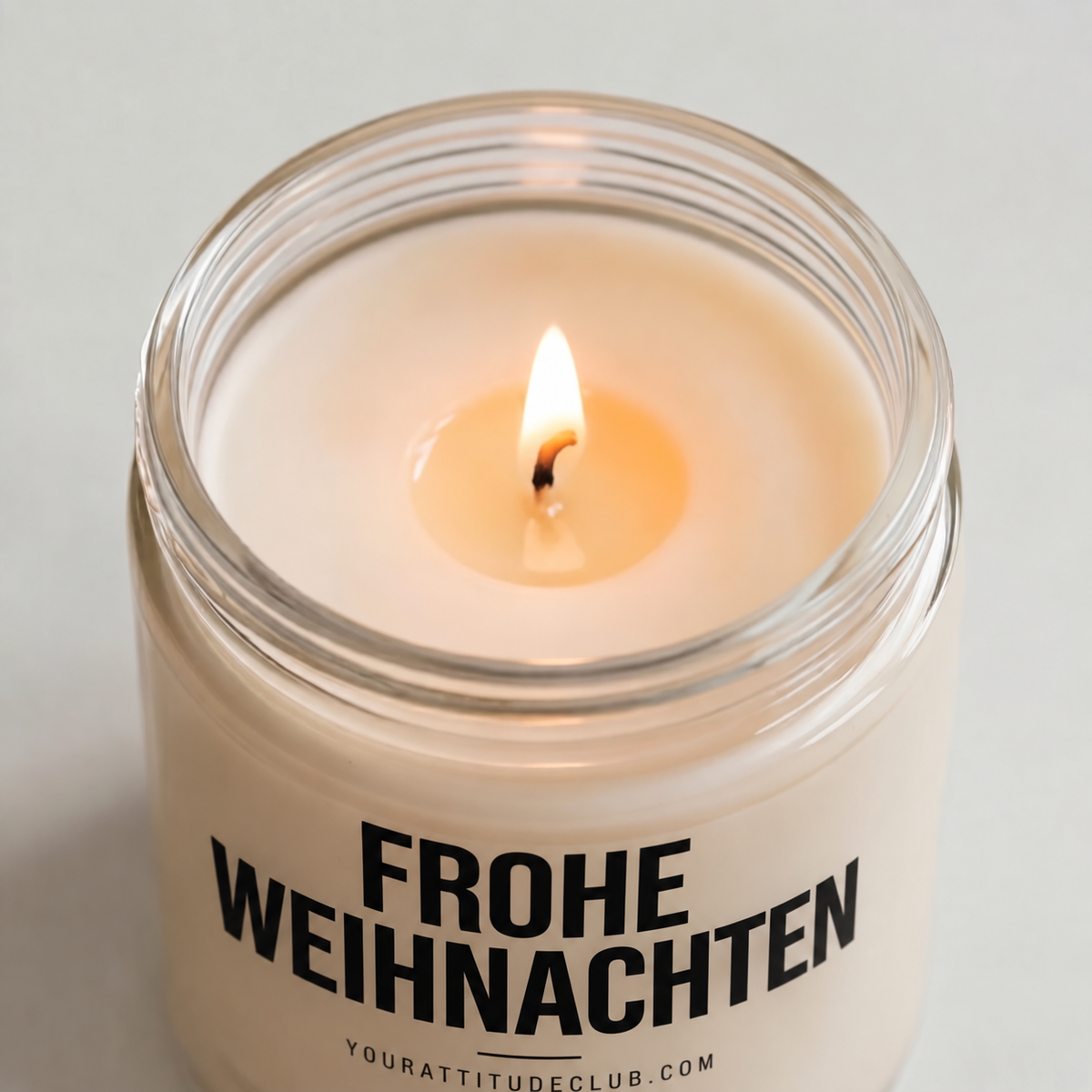 FROHE WEIHNACHTEN | Weihnachtskerze, Weihnachtsgeschenk, Geschenk für Familie, Freunde, Kollegen, Nachbarn, Wichtelgeschenk
