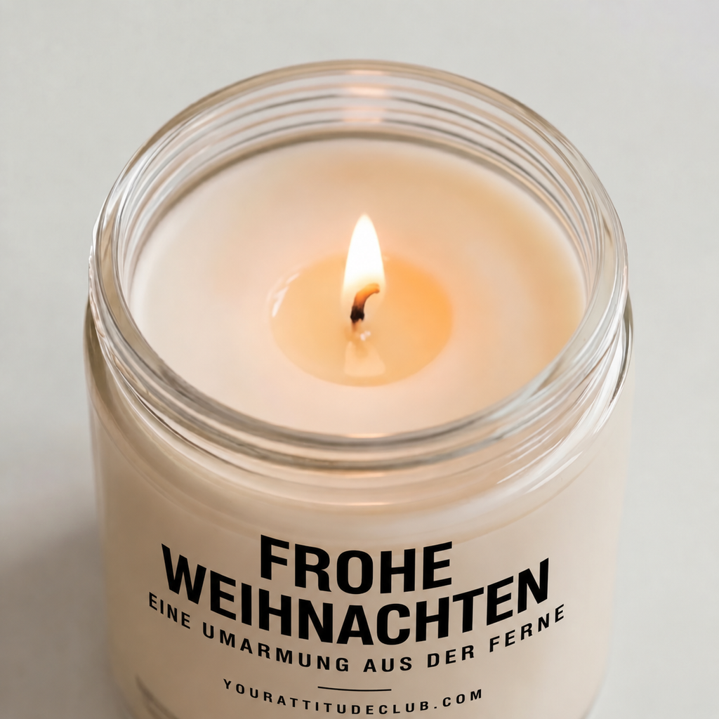 FROHE WEIHNACHTEN EINE UMARMUNG AUS DER FERNE | Weihnachtskerze, Weihnachtsgeschenk, Geschenk für Familie, Freunde, Partner, Fernbeziehung