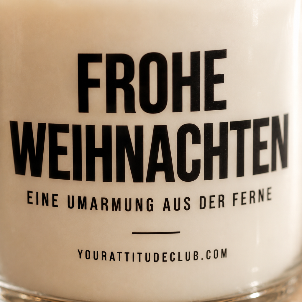 FROHE WEIHNACHTEN EINE UMARMUNG AUS DER FERNE | Weihnachtskerze, Weihnachtsgeschenk, Geschenk für Familie, Freunde, Partner, Fernbeziehung