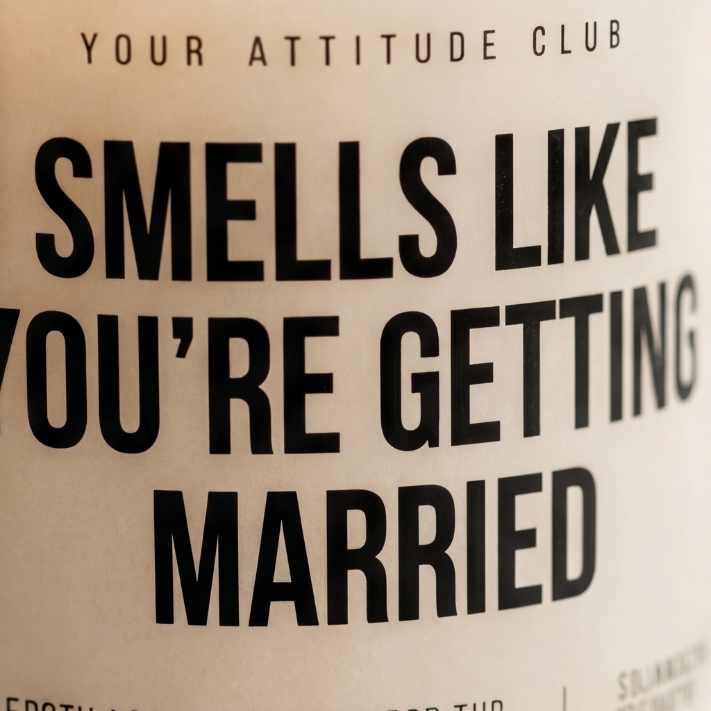 Smells Like You're Getting Married | Lustige Kerze zur Verlobung oder Hochzeit
