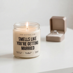 Smells Like You're Getting Married | Lustige Kerze zur Verlobung oder Hochzeit