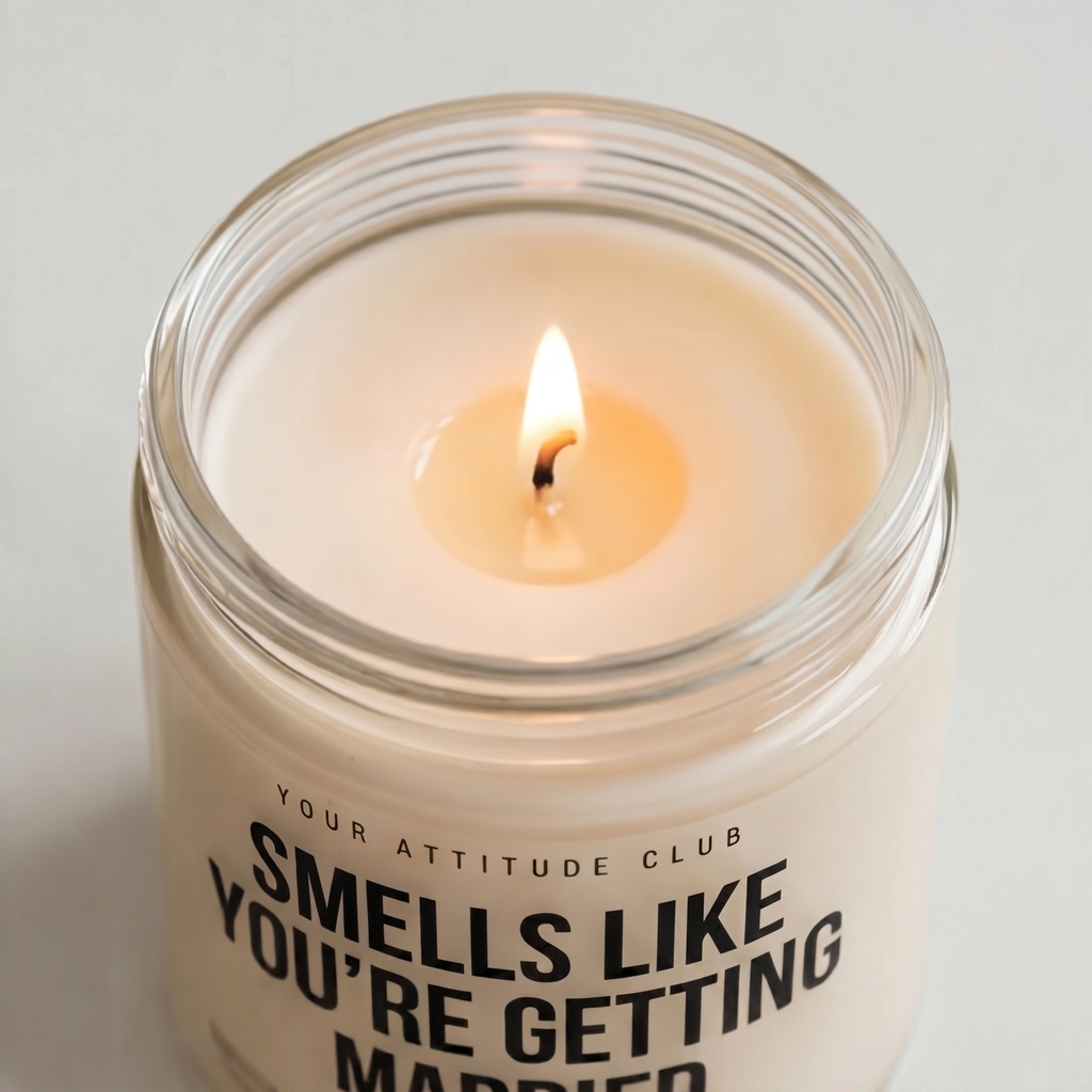 Smells Like You're Getting Married | Lustige Kerze zur Verlobung oder Hochzeit
