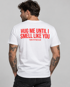 AFTER SEX T-SHIRT – Unisex Statement T-Shirt Weiß mit rotem Backprint | freches Erwachsenen Sprüche Shirt