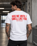 AFTER SEX T-SHIRT – Unisex Statement T-Shirt Weiß mit rotem Backprint | freches Erwachsenen Sprüche Shirt