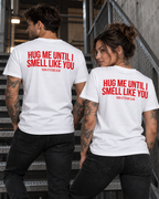 AFTER SEX T-SHIRT – Unisex Statement T-Shirt Weiß mit rotem Backprint | freches Erwachsenen Sprüche Shirt