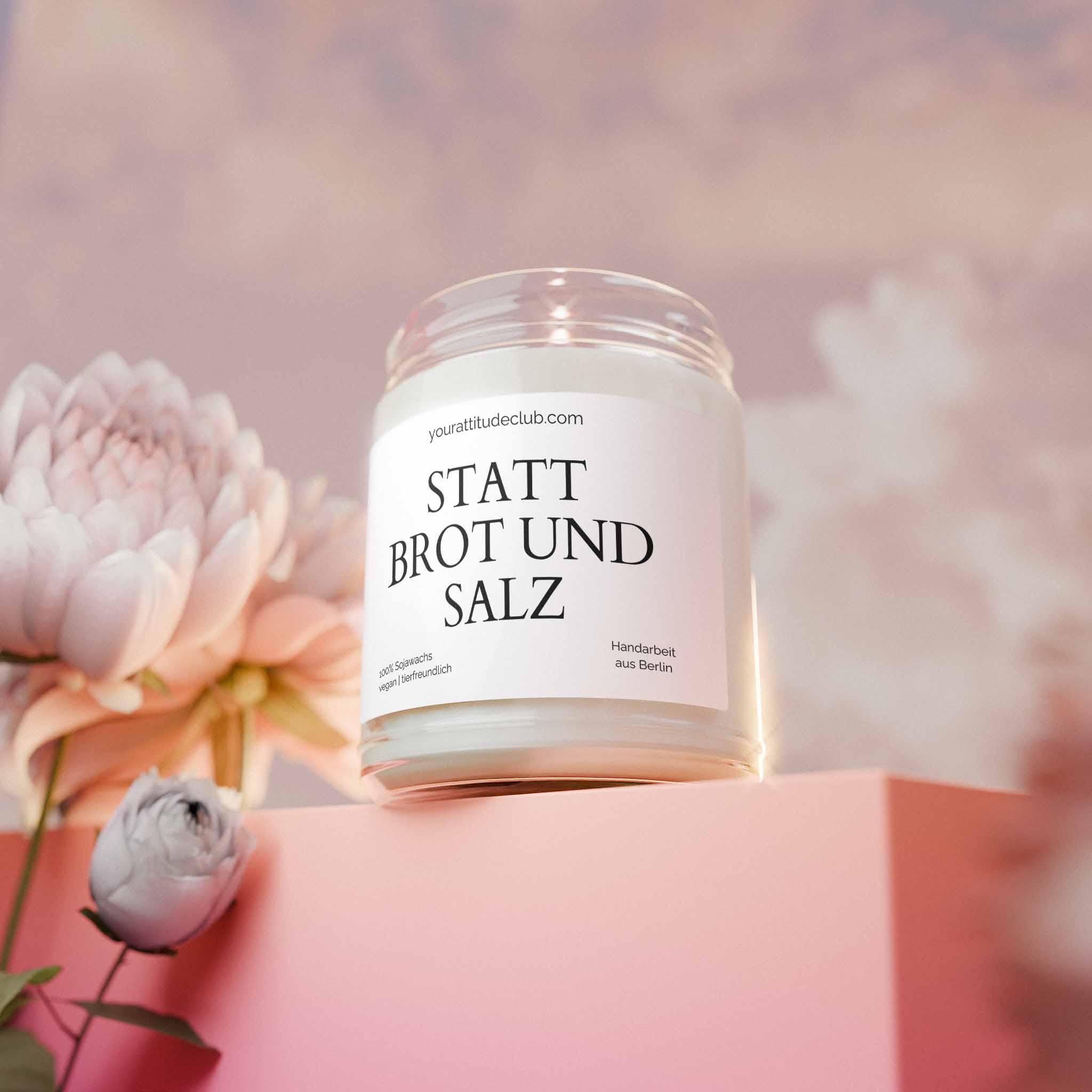 Geschenk Kerze von Your Attitude Club. Perfekt für Freunde, Familie, Kollegen und Partner.