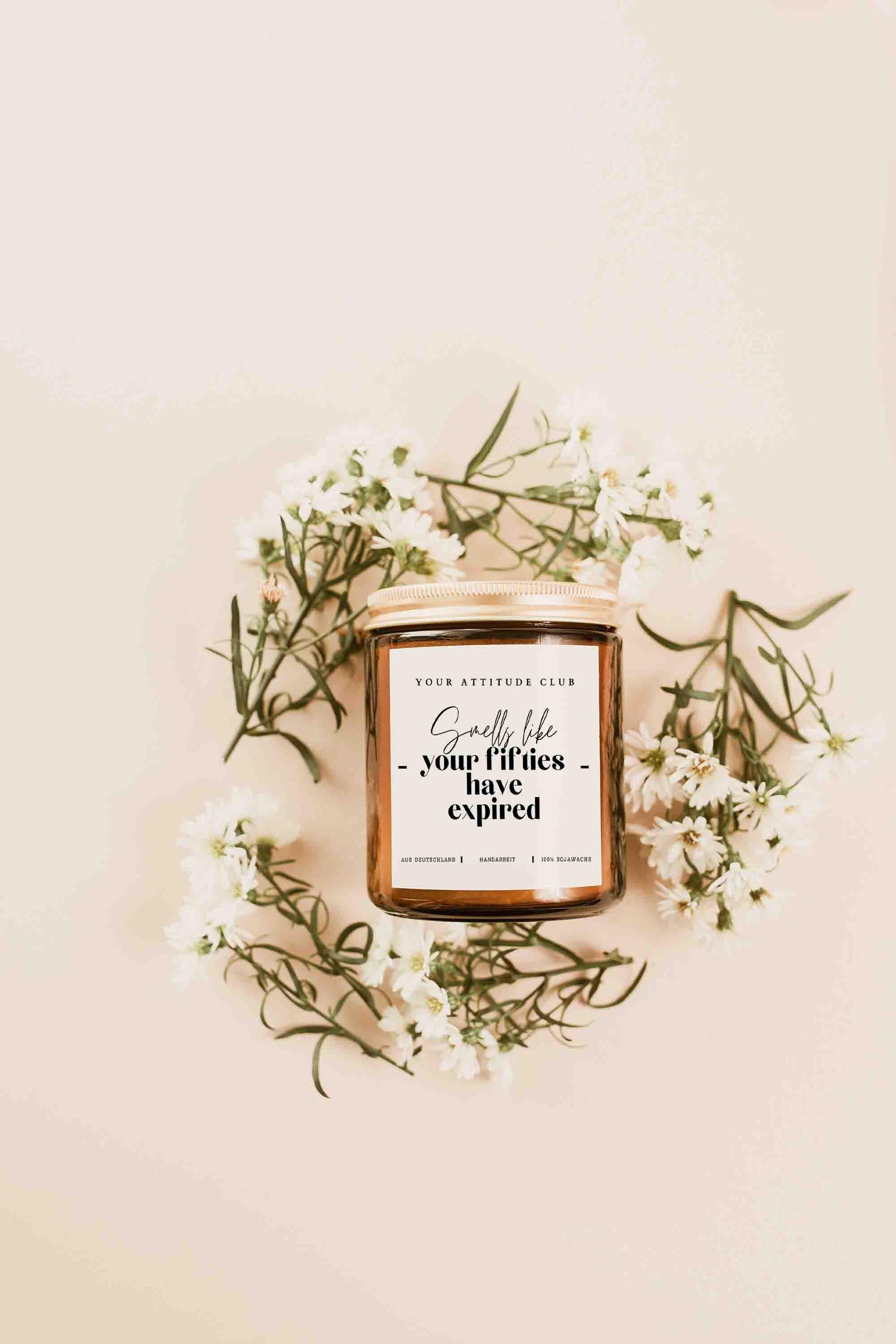 Geschenk Kerze von Your Attitude Club. Perfekt für Freunde, Familie, Kollegen und Partner.