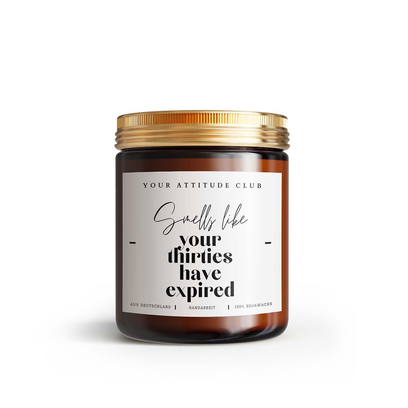 Geschenk Kerze von Your Attitude Club. Perfekt für Freunde, Familie, Kollegen und Partner.