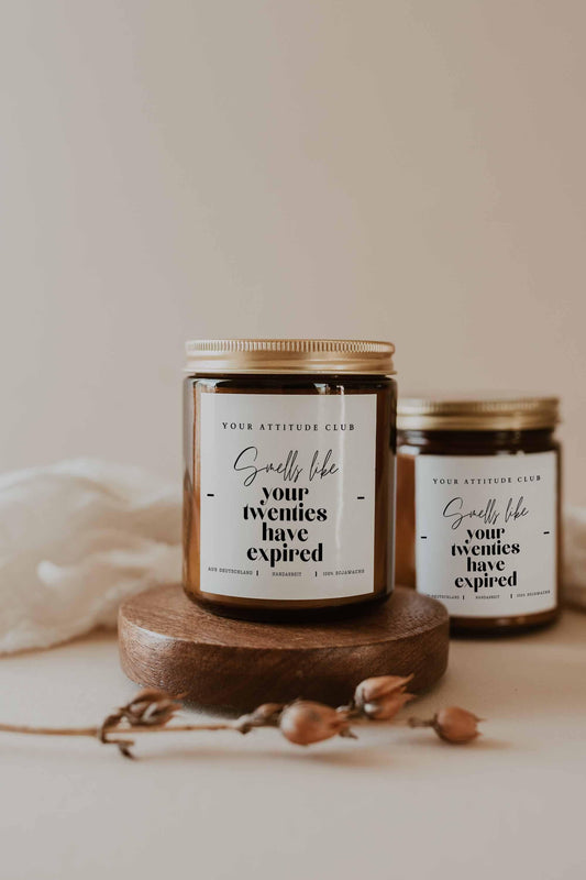 Geschenk Kerze von Your Attitude Club. Perfekt für Freunde, Familie, Kollegen und Partner.