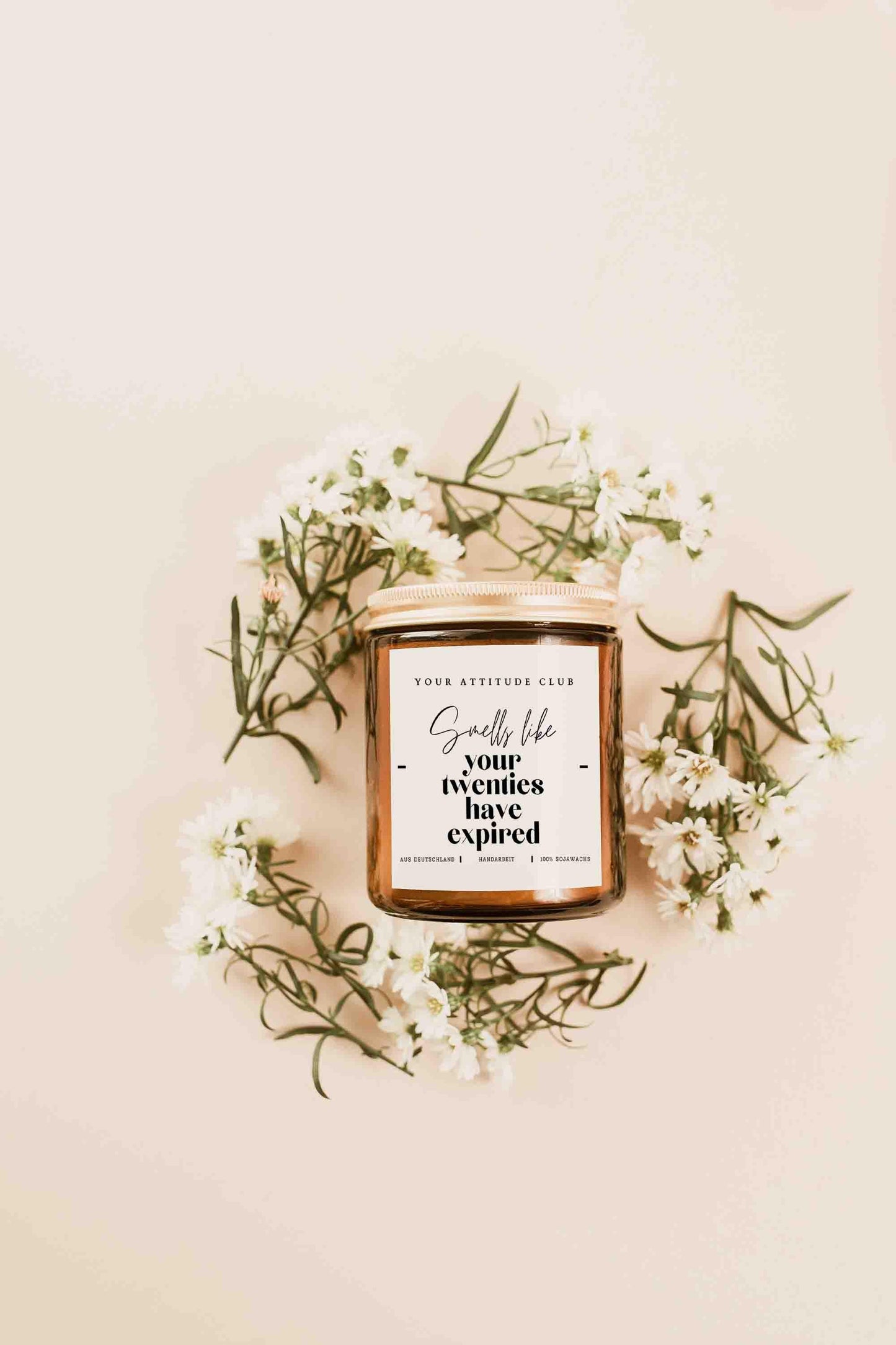 Geschenk Kerze von Your Attitude Club. Perfekt für Freunde, Familie, Kollegen und Partner.