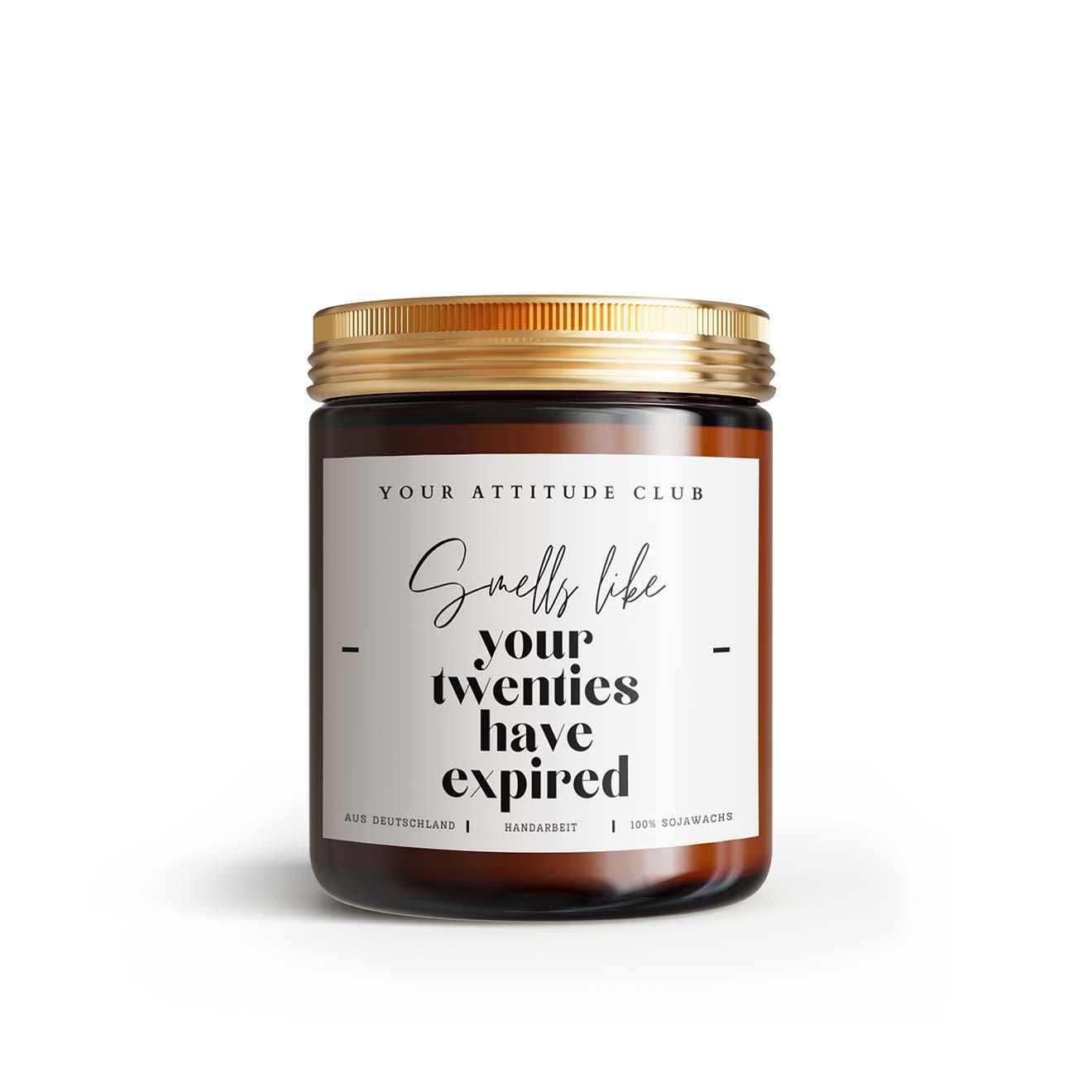 Geschenk Kerze von Your Attitude Club. Perfekt für Freunde, Familie, Kollegen und Partner.