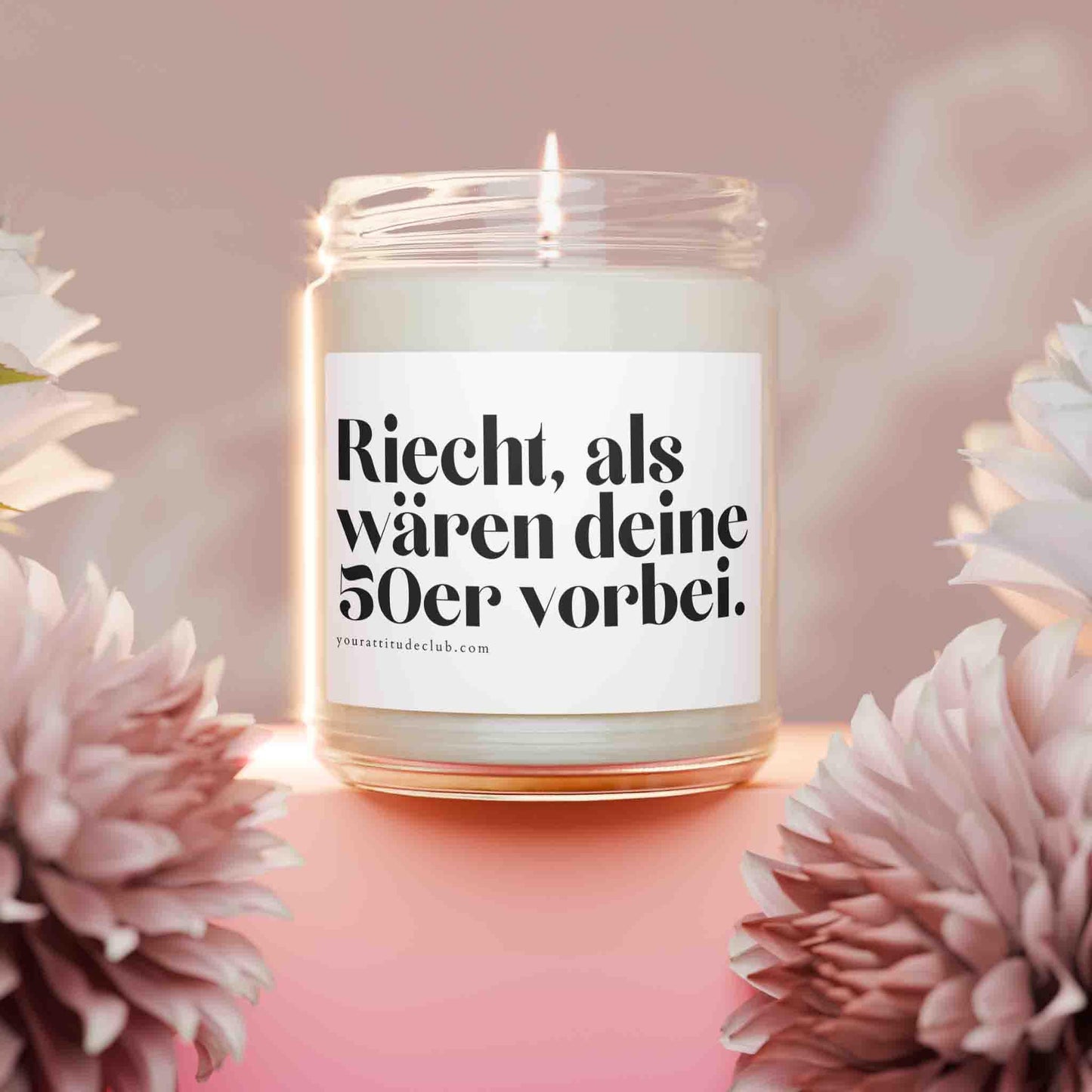 Geschenk Kerze von Your Attitude Club. Perfekt für Freunde, Familie, Kollegen und Partner.