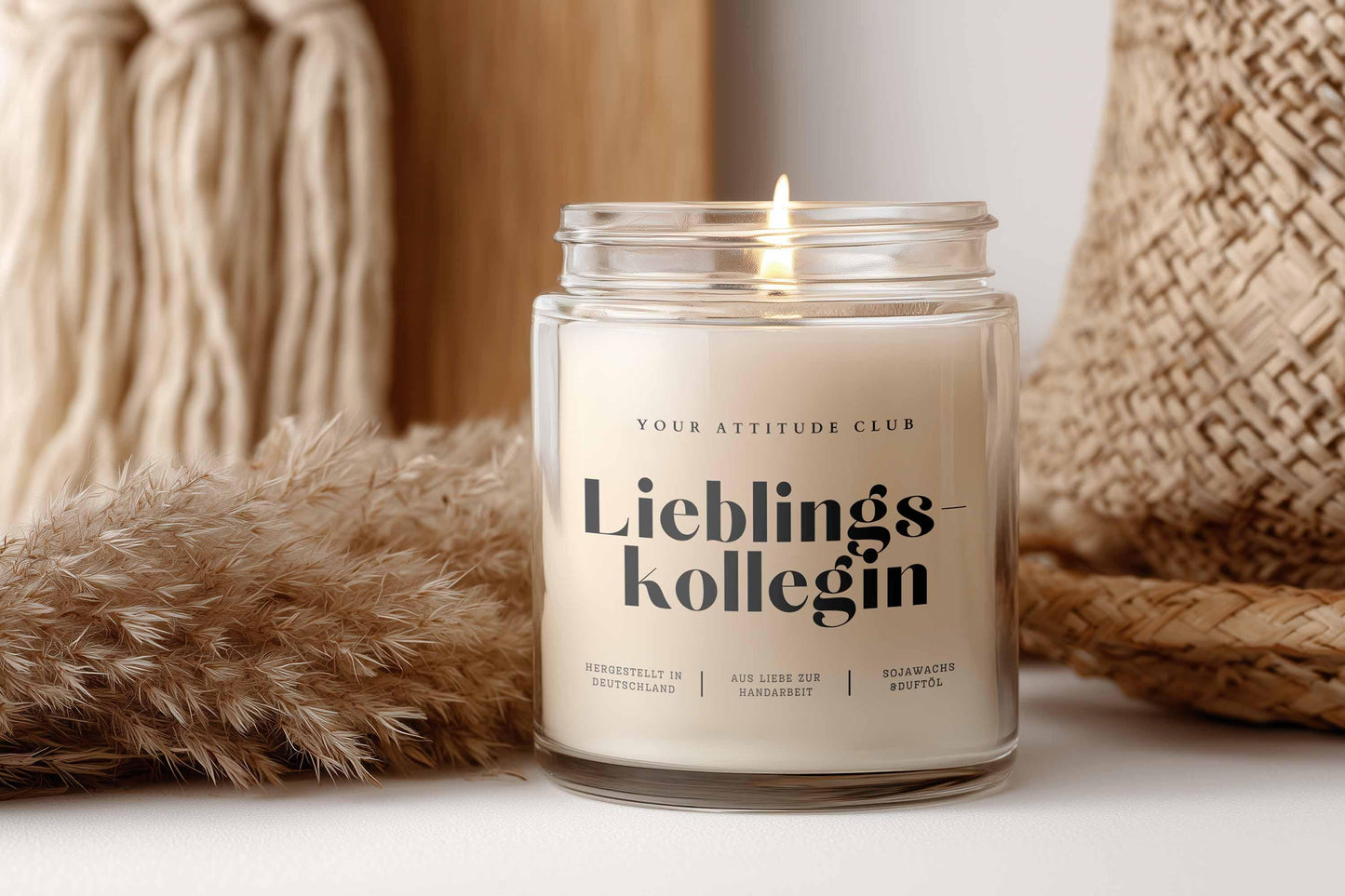 Geschenk Kerze von Your Attitude Club. Perfekt für Freunde, Familie, Kollegen und Partner.