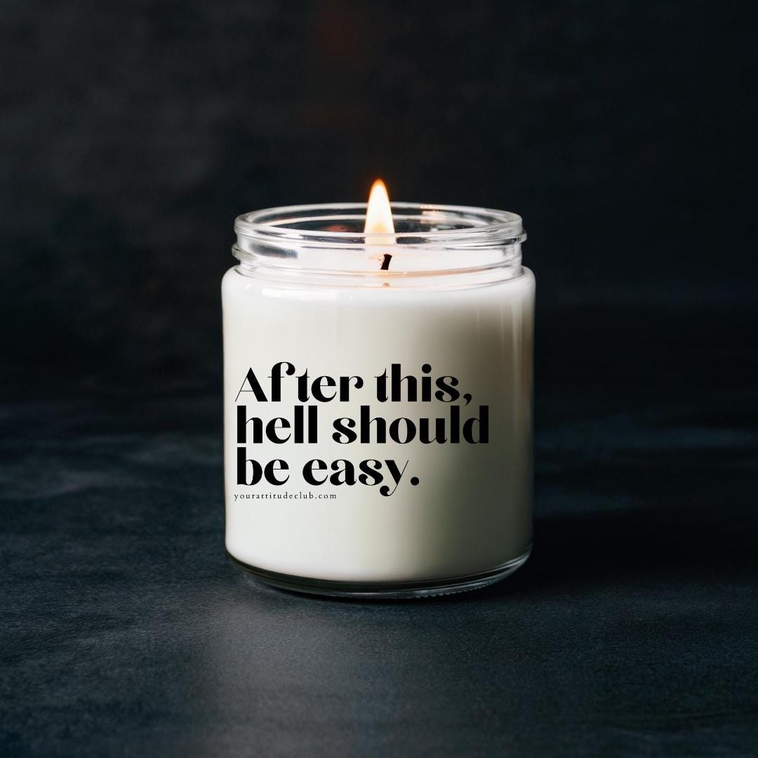 Geschenk Kerze von Your Attitude Club. Perfekt für Freunde, Familie, Kollegen und Partner.