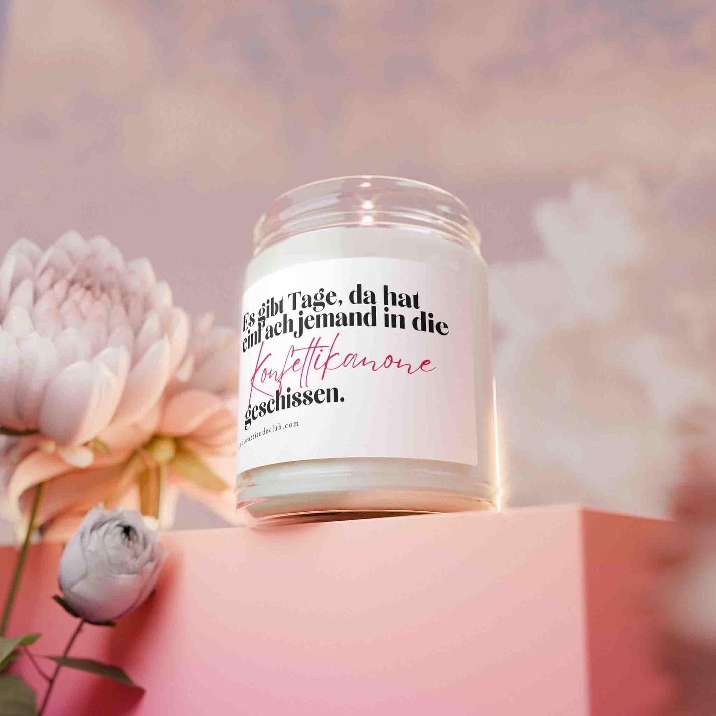 Geschenk Kerze von Your Attitude Club. Perfekt für Freunde, Familie, Kollegen und Partner.