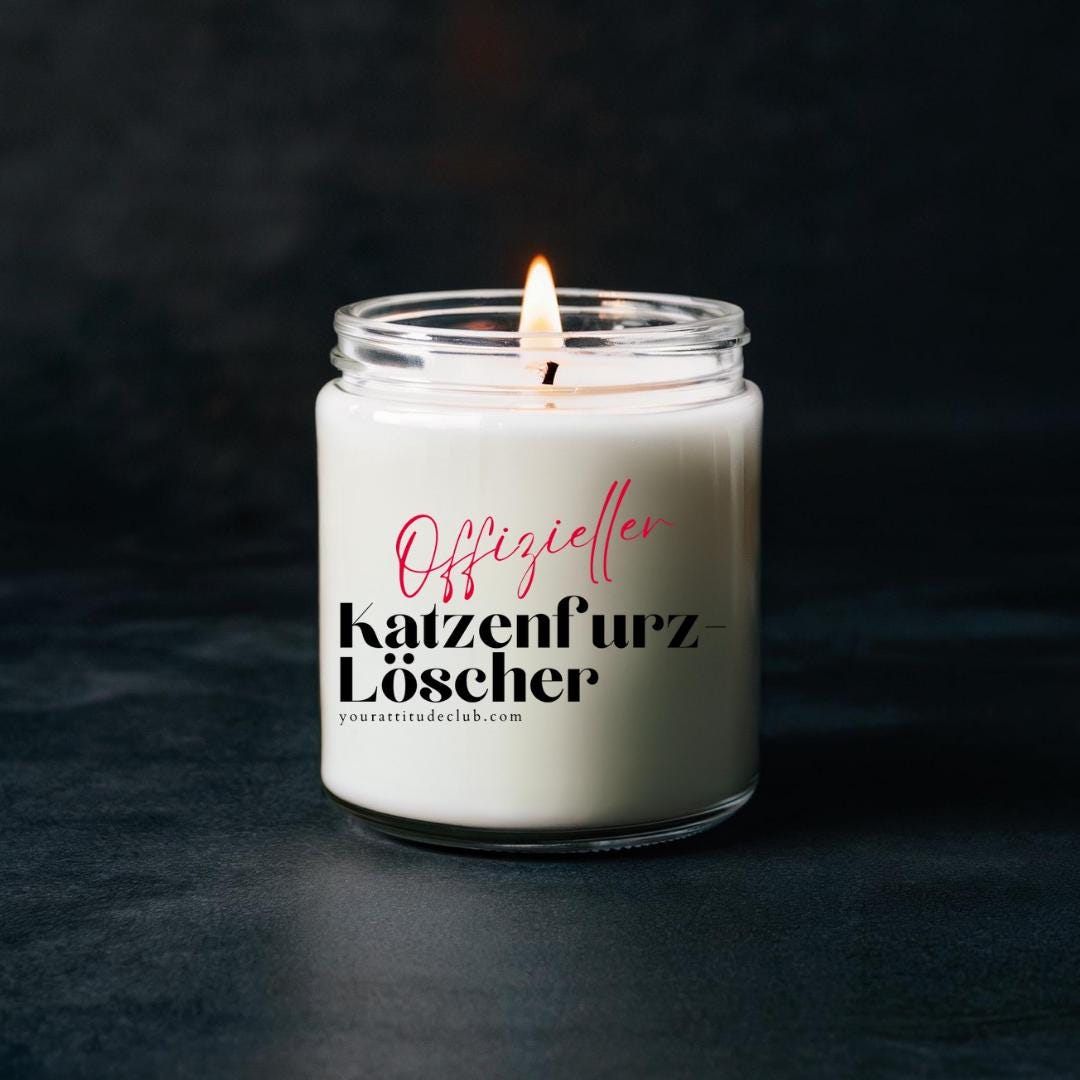 Geschenk Kerze von Your Attitude Club. Perfekt für Freunde, Familie, Kollegen und Partner.