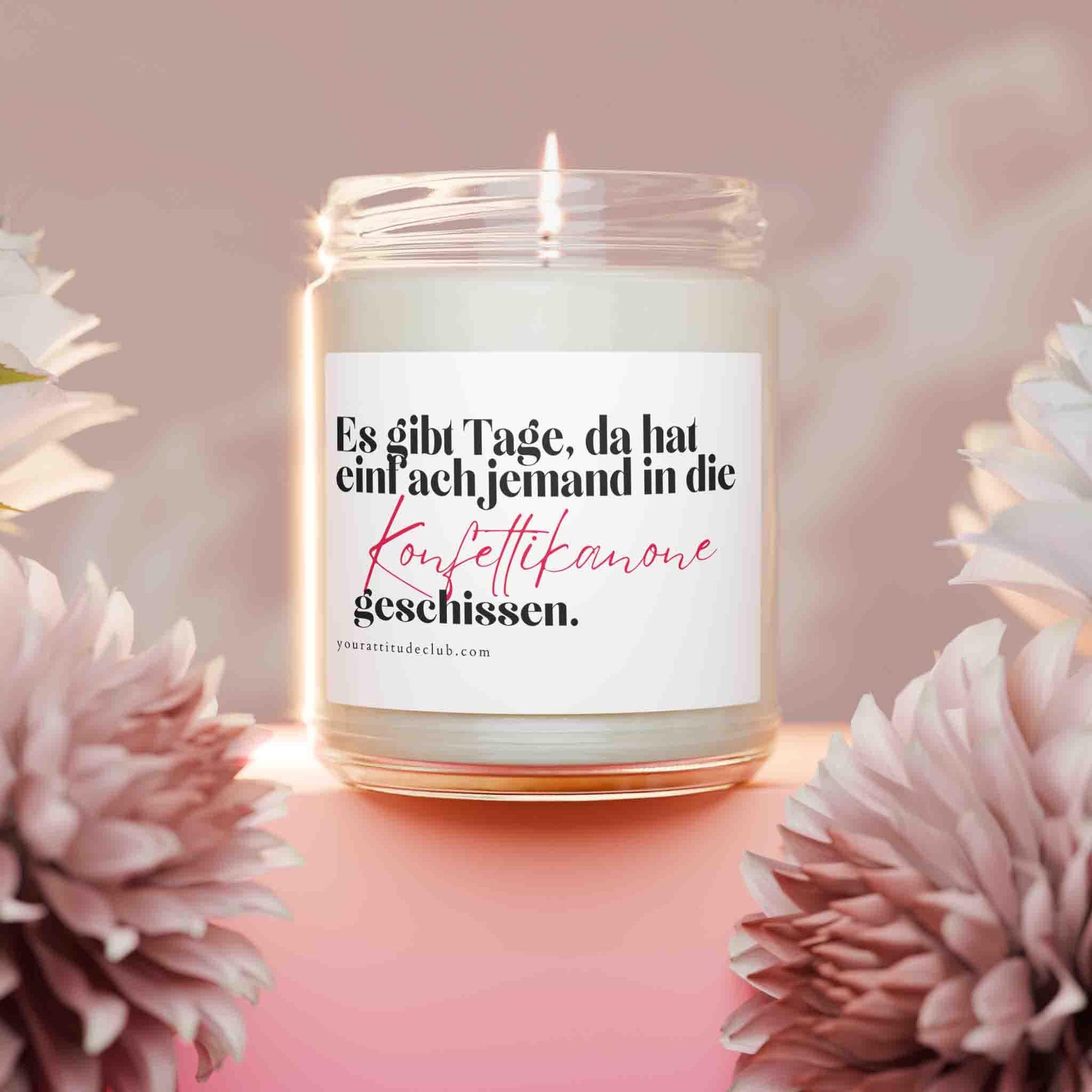 Geschenk Kerze von Your Attitude Club. Perfekt für Freunde, Familie, Kollegen und Partner.