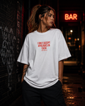 I ONLY ACCEPT APOLOGIES IN CASH | Oversize Shirt Unisex mit Frontprint, Statement Shirt aus Bio-Baumwolle