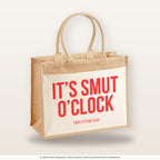 It's smut o'clock – Jutetasche mit Spruch, große Jutetasche, Produktansicht