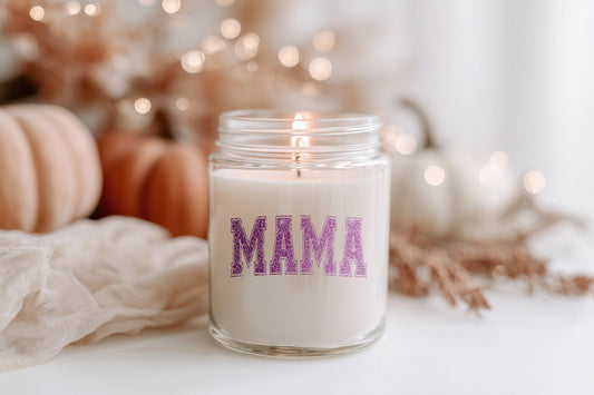 Mama Kerze Geschenk Duftkerze Herbst Halloween Homedecor Vegan Sojawachs Glas