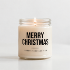 MERRY CHRISTMAS | Weihnachtskerze, Weihnachtsgeschenk, Geschenk für Familie, Freunde, Kollegen, Nachbarn, Wichtelgeschenk