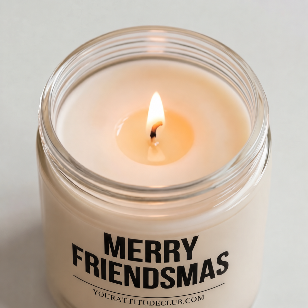 MERRY FRIENDSMAS | Weihnachtskerze, Weihnachtsgeschenk für beste Freundin, besten Freund, Freundeskreis, Friendsmas Geschenk, Wichtelgeschenk