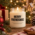 MERRY FRIENDSMAS | Weihnachtskerze, Weihnachtsgeschenk für beste Freundin, besten Freund, Freundeskreis, Friendsmas Geschenk, Wichtelgeschenk