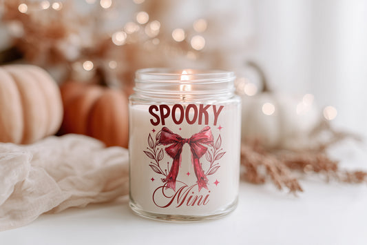 Spooky Mini Kerze Halloween Duftkerze Geschenkidee Herbst Homedecor Vegan Sojawachs Glas (Kopie) (Kopie)