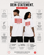 MONEYFESTING MONEYFESTING MONEYFESTING – Unisex Oversize T-Shirt mit Backprint, Statement Shirt, Streetwear Geschenk für Frauen und Männer
