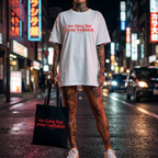 No time for your bullshit Shirt mit Frontprint – Oversize Unisex T-Shirt aus 100% Baumwolle, Statement Streetwear, Geschenkidee