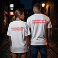 Overworked & underfucked Shirt mit Backprint – Oversize Unisex T-Shirt aus 100% Baumwolle, Statement Streetwear, Geschenkidee