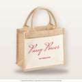 Pussy Power – Jutetasche mit Spruch, kleine Jutetasche 26 × 22 cm