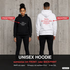 Santa, ich kann alles erklären – Hoodie wahlweise mit Front- oder Backprint, Paar vor Betonwand