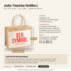 Sex symbol – Jutetasche mit Spruch, Maße, Material und Pflege