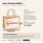 Smile If You’re Horny – Jutetasche mit Spruch, Maße, Material und Pflege