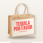 Tequila por favor – Jutetasche mit Spruch, große Jutetasche, Produktansicht