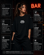 TEQUILA POR FAVOR | Oversize Shirt Unisex mit Frontprint, Statement Shirt aus Bio-Baumwolle