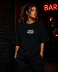 TEQUILA POR FAVOR | Oversize Shirt Unisex mit Frontprint, Statement Shirt aus Bio-Baumwolle