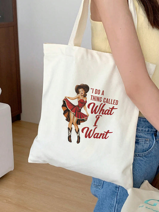 i do a thing called what i want Baumwollbeutel Stofftasche nachhaltig lustig retro vintage Spruchtasche Festival Geschenkidee Damen Herren 38x42 cm 11 Farben Baumwolltasche